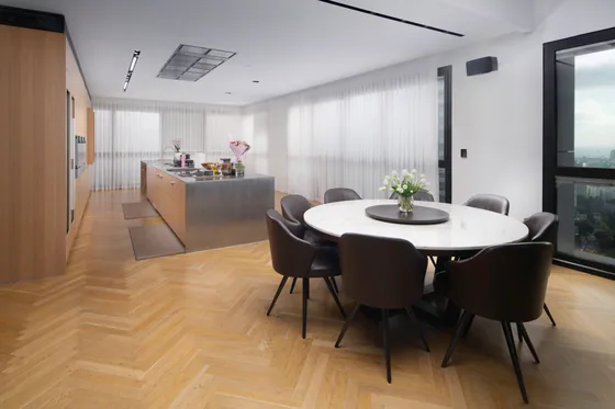 bulthaup and an open dining space