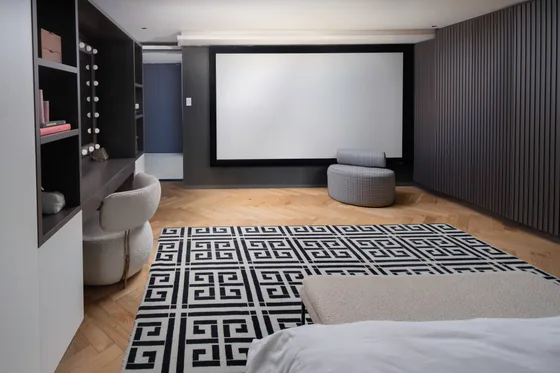 The private cinema room
